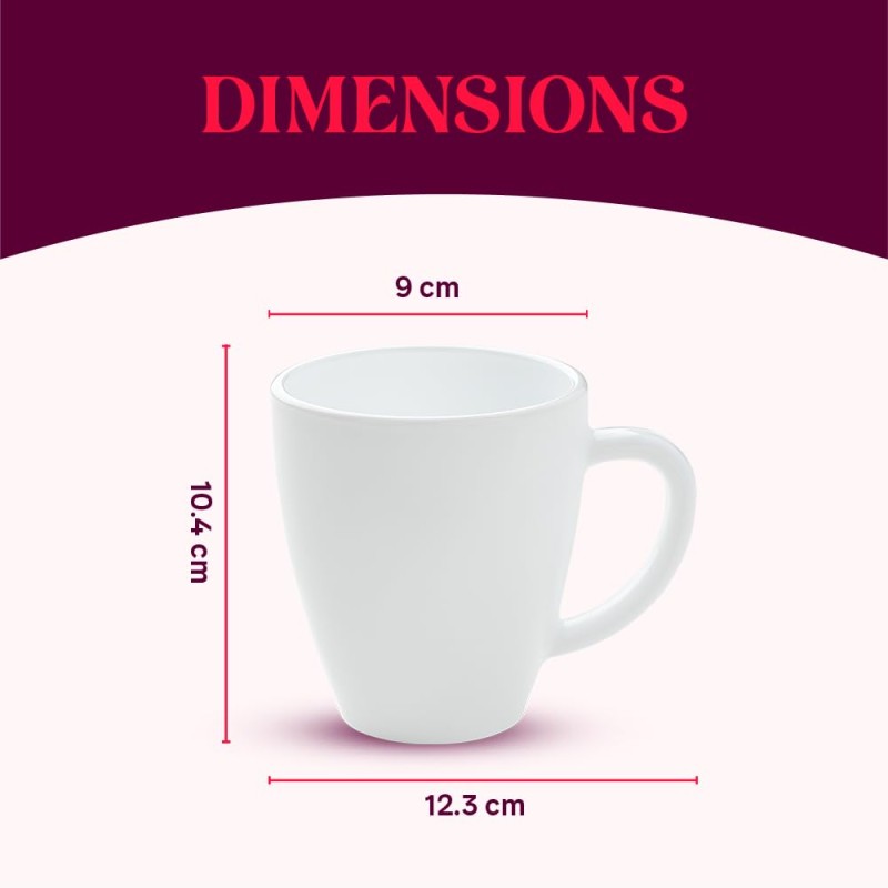 Larah by BOROSIL Polka Blue 390 ml Mug Set of 2, Microwave Safe, Chip Resistant, Blue (Opalware) Larah by BOROSIL Polka Blue 390 ml Mug Set of 2, Microwave Safe, Chip Resistant, Blue (Opalware)