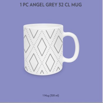 Larah by Borosil Angel Grey Mug Larah by Borosil Angel Grey Mug