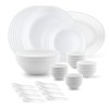 Larah by Borosil Orbit Series Opalware Dinnerset | 33 Pieces for Family of 6 | Microwave & Dishwasher Safe | Bone-Ash Free, Crockery Set for Dining & Gifting | Plates & Bowls, White Larah by Borosil Orbit Series Opalware Dinnerset | 33 Pieces for Family of 6 | Microwave & Dishwasher Safe | Bone-Ash Free, Crockery Set for Dining & Gifting | Plates & Bowls, White