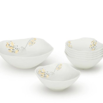 Larah by Borosil Caramel Pudding Set