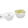 Larah by BOROSIL Opalware Solid Mixing Bowl with Lid - 500ml, 750ml, Set of 2, White Larah by BOROSIL Opalware Solid Mixing Bowl with Lid - 500ml, 750ml, Set of 2, White