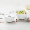 Larah by BOROSIL Opalware Solid Mixing Bowl with Lid - 500ml, 750ml, Set of 2, White Larah by BOROSIL Opalware Solid Mixing Bowl with Lid - 500ml, 750ml, Set of 2, White