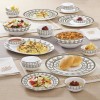 Borosil - Kohinoor Series Syrah Opalware Dinner Set | White | Set of 27 Pcs