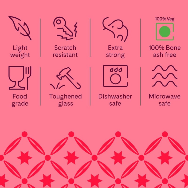 Larah by Borosil Waltz Fluted Series Opalware Dinner Set | 12 Pieces for Family of 4 | Microwave and Dishwasher Safe | Bone-Ash Free | Crockery Set for Dining and Gifting | Plates and Bowls | White