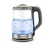 Brayden Aquo 10 Electric Glass Kettle1.8 Litre | Led Indicator | Tea, Soup & Multipurpose | Auto Shut Off | Boil Dry Protection | Transparent Borosilicate Glass Body (1500 Watts,Grey)