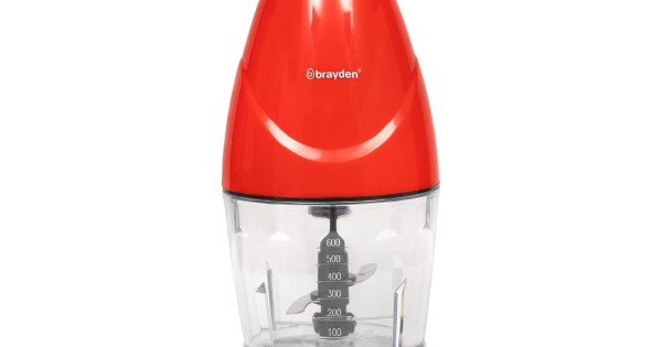 Brayden Chopro Max Electric Vegetable Chopper For Kitchen | Onion, Carrot, Garlic & Fruits | Chop, Mince, Puree, Whisk, 840 Ml Bowl | 4 Bi-Level Stainless Steel Blades (300 watts, Cherry Red)