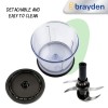 Brayden Chopro Electric Vegetable Chopper for Kitchen | 400 Watts Copper Motor | 500 ml Bowl For Chop, Mince, Puree & Whisk | 4 Bi-Level Stainless steel Blade | Onion, Carrot, Garlic & Fruits (Black) Brayden Chopro Electric Vegetable Chopper for Kitchen | 400 Watts Copper Motor | 500 ml Bowl For Chop, Mince, Puree & Whisk | 4 Bi-Level Stainless steel Blade | Onion, Carrot, Garlic & Fruits (Black)