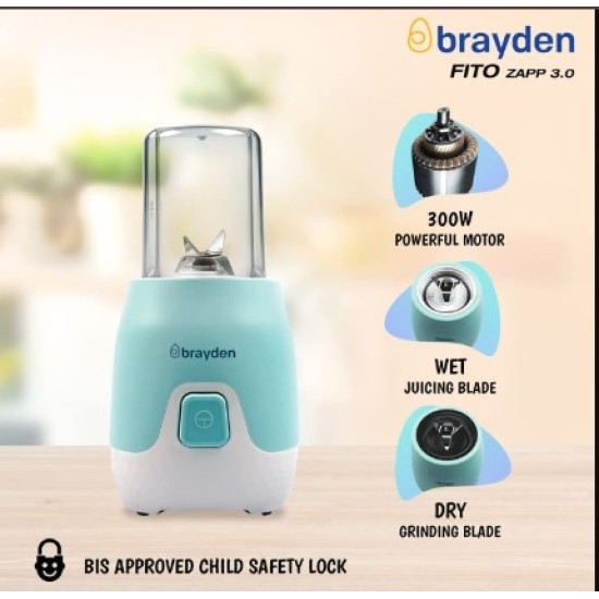 Brayden Fito Zapp 3.0 300 Watts Electric Sports Blender Mixer Grinde