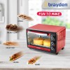Brayden Krispo 23 Litre Electric Oven Toaster Griller, Peach Red Brayden Krispo 23 Litre Electric Oven Toaster Griller, Peach Red