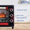 Brayden Krispo 23 Litre Electric Oven Toaster Griller, Peach Red Brayden Krispo 23 Litre Electric Oven Toaster Griller, Peach Red