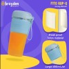 Brayden Fito Kup-Q Rechargeable Power Blender with 7.4V Motor,2400 mAh Li-ion battery & Break proof 450 ml Tritan jar with hold grip (Blue) Brayden Fito Kup-Q Rechargeable Power Blender with 7.4V Motor,2400 mAh Li-ion battery & Break proof 450 ml Tritan jar with hold grip (Blue)