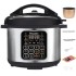 Brayden Marvo 5 Litre 11 in 1 Automatic Multi-Purpose Electric Pressure Cooker, Non-Stick Cooking Pot, 15 Pre-set Indian Menus, 8Hrs Slow Cook Function, 24 Hrs Delay Timer - SILVER