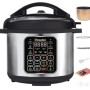 Brayden Marvo 5 Litre 11 in 1 Automatic Multi-Purpose Electric Pressure Cooker, Non-Stick Cooking Pot, 15 Pre-set Indian Menus, 8Hrs Slow Cook Function, 24 Hrs Delay Timer - SILVER