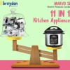 Brayden Marvo 5 Litre 11 in 1 Automatic Multi-Purpose Electric Pressure Cooker, Non-Stick Cooking Pot, 15 Pre-set Indian Menus, 8Hrs Slow Cook Function, 24 Hrs Delay Timer - SILVER Brayden Marvo 5 Litre 11 in 1 Automatic Multi-Purpose Electric Pressure Cooker, Non-Stick Cooking Pot, 15 Pre-set Indian Menus, 8Hrs Slow Cook Function, 24 Hrs Delay Timer - SILVER