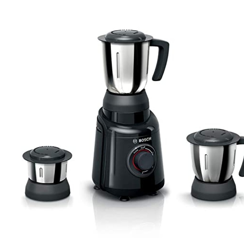 Bosch TrueMixx Black 500 Watt Joy Mixer Grinder, 3 Jars - MGM2133BIN