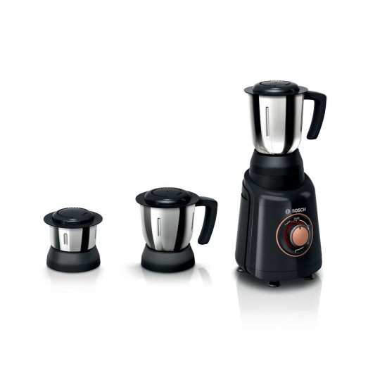 BOSCH MGM4634BIN High quality and long lasting ABS Body TrueMixx  750 Mixer Grinder (3 Jars, Black, Steel)