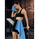 Cuddle Cotton Requisite 4 Pc Towel Set | 2 Bath Towels (70 x 147 cm) & 2 Hand Towels (40 x 60 cm), 400 GSM | 100% Pure Cotton| Azure blue