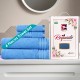 Cuddle Cotton Requisite 4 Pc Towel Set | 2 Bath Towels (70 x 147 cm) & 2 Hand Towels (40 x 60 cm), 400 GSM | 100% Pure Cotton| Azure blue Cuddle Cotton Requisite 4 Pc Towel Set | 2 Bath Towels (70 x 147 cm) & 2 Hand Towels (40 x 60 cm), 400 GSM | 100% Pure Cotton| Azure blue