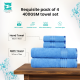 Cuddle Cotton Requisite 4 Pc Towel Set | 2 Bath Towels (70 x 147 cm) & 2 Hand Towels (40 x 60 cm), 400 GSM | 100% Pure Cotton| Azure blue Cuddle Cotton Requisite 4 Pc Towel Set | 2 Bath Towels (70 x 147 cm) & 2 Hand Towels (40 x 60 cm), 400 GSM | 100% Pure Cotton| Azure blue