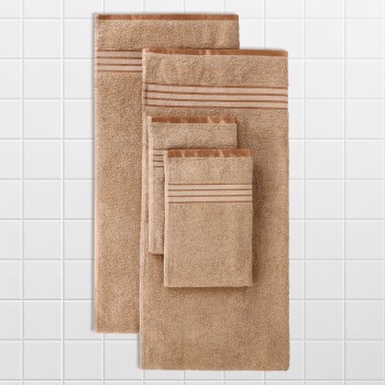Cuddle Cotton Requisite 4 Pc Towel Set | 2 Bath Towels (70 x 147 cm) & 2 Hand Towels (40 x 60 cm), 400 GSM | 100% Pure Cotton| Beige brown Cuddle Cotton Requisite 4 Pc Towel Set | 2 Bath Towels (70 x 147 cm) & 2 Hand Towels (40 x 60 cm), 400 GSM | 100% Pure Cotton| Beige brown