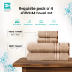 Cuddle Cotton Requisite 4 Pc Towel Set | 2 Bath Towels (70 x 147 cm) & 2 Hand Towels (40 x 60 cm), 400 GSM | 100% Pure Cotton| Beige brown Cuddle Cotton Requisite 4 Pc Towel Set | 2 Bath Towels (70 x 147 cm) & 2 Hand Towels (40 x 60 cm), 400 GSM | 100% Pure Cotton| Beige brown