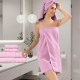 Cuddle Cotton Requisite 4 Pc Towel Set | 2 Bath Towels (70 x 147 cm) & 2 Hand Towels (40 x 60 cm), 400 GSM | 100% Pure Cotton| Blush Pink