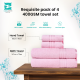 Cuddle Cotton Requisite 4 Pc Towel Set | 2 Bath Towels (70 x 147 cm) & 2 Hand Towels (40 x 60 cm), 400 GSM | 100% Pure Cotton| Blush Pink Cuddle Cotton Requisite 4 Pc Towel Set | 2 Bath Towels (70 x 147 cm) & 2 Hand Towels (40 x 60 cm), 400 GSM | 100% Pure Cotton| Blush Pink
