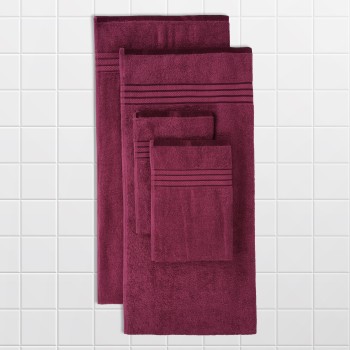 Cuddle Cotton Requisite 4 Pc Towel Set | 2 Bath Towels (70 x 147 cm) & 2 Hand Towels (40 x 60 cm), 400 GSM | 100% Pure Cotton| Merlot red Cuddle Cotton Requisite 4 Pc Towel Set | 2 Bath Towels (70 x 147 cm) & 2 Hand Towels (40 x 60 cm), 400 GSM | 100% Pure Cotton| Merlot red