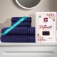 Cuddle Cotton Requisite 4 Pc Towel Set | 2 Bath Towels (70 x 147 cm) & 2 Hand Towels (40 x 60 cm), 400 GSM | 100% Pure Cotton| Sapphire blue Cuddle Cotton Requisite 4 Pc Towel Set | 2 Bath Towels (70 x 147 cm) & 2 Hand Towels (40 x 60 cm), 400 GSM | 100% Pure Cotton| Sapphire blue