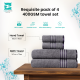 Cuddle Cotton Requisite 4 Pc Towel Set | 2 Bath Towels (70 x 147 cm) & 2 Hand Towels (40 x 60 cm), 400 GSM | 100% Pure Cotton| Sleek grey Cuddle Cotton Requisite 4 Pc Towel Set | 2 Bath Towels (70 x 147 cm) & 2 Hand Towels (40 x 60 cm), 400 GSM | 100% Pure Cotton| Sleek grey