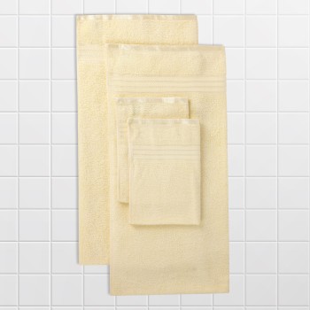 Cuddle Cotton Requisite 4 Pc Towel Set | 2 Bath Towels (70 x 147 cm) & 2 Hand Towels (40 x 60 cm), 400 GSM | 100% Pure Cotton| Sunshine Yellow Cuddle Cotton Requisite 4 Pc Towel Set | 2 Bath Towels (70 x 147 cm) & 2 Hand Towels (40 x 60 cm), 400 GSM | 100% Pure Cotton| Sunshine Yellow