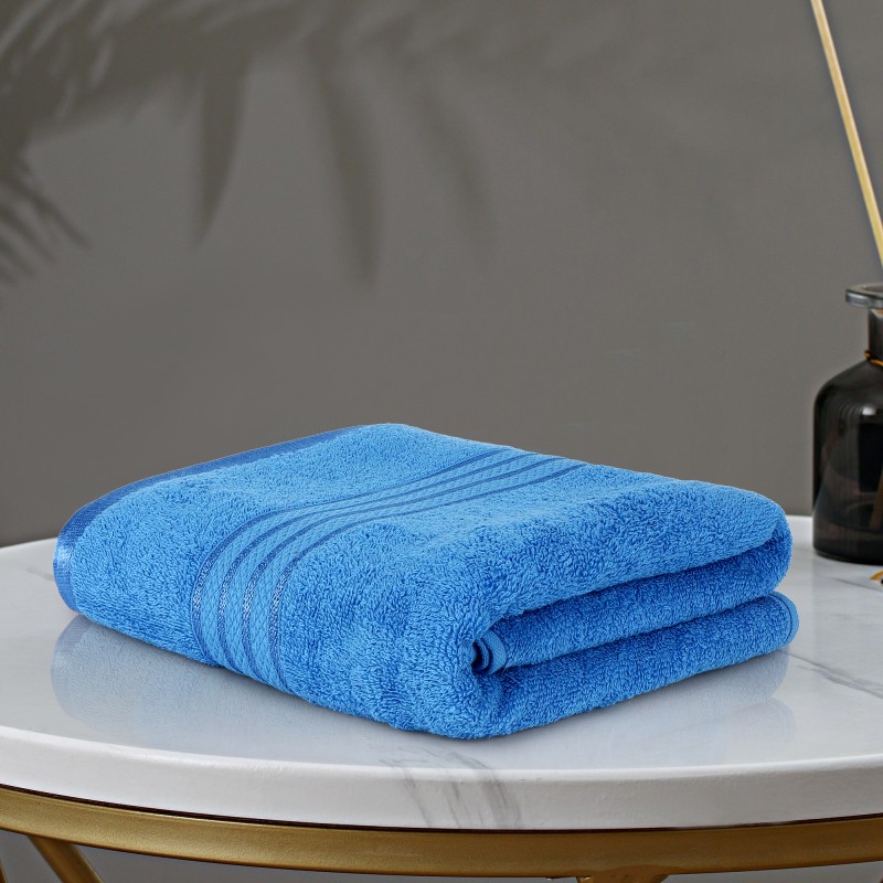Cuddle Cotton Requisite 100% Cotton Bath Towel, 400 GSM, 70 cm x 147 cm, Azure Blue Cuddle Cotton Requisite 100% Cotton Bath Towel, 400 GSM, 70 cm x 147 cm, Azure Blue