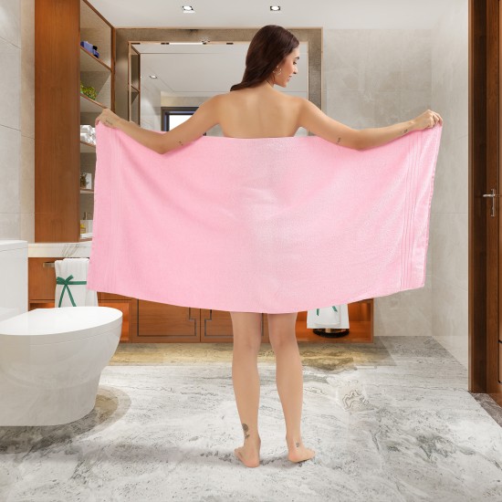 Cuddle Cotton Requisite 100% Cotton Bath Towel, 400 GSM, 70 cm x 147 cm, Blush Pink Cuddle Cotton Requisite 100% Cotton Bath Towel, 400 GSM, 70 cm x 147 cm, Blush Pink