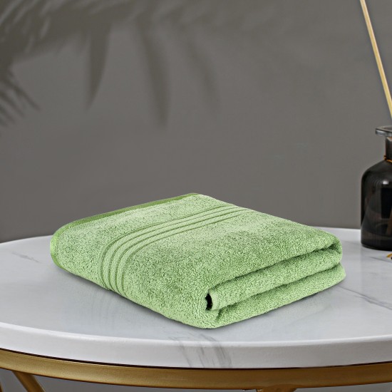 Cuddle Cotton Requisite 100% Cotton Bath Towel, 400 GSM, 70 cm x 147 cm, Emerald Green