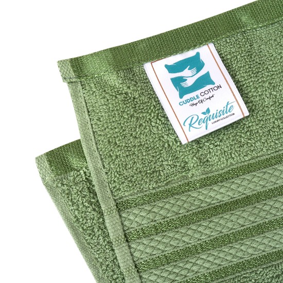 Cuddle Cotton Requisite 100% Cotton Bath Towel, 400 GSM, 70 cm x 147 cm, Emerald Green