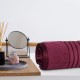 Cuddle Cotton Requisite 100% Cotton Bath Towel, 400 GSM, 70 cm x 147 cm, Merlot Red