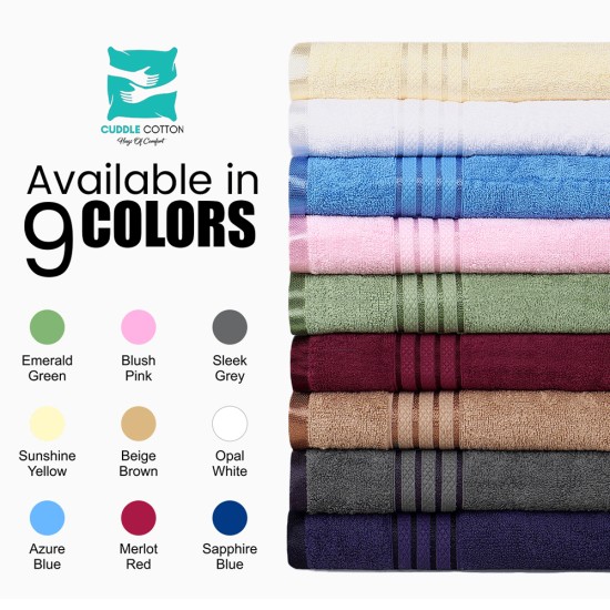 Cuddle Cotton Requisite 100% Cotton Bath Towel, 400 GSM, 70 cm x 147 cm, Merlot Red