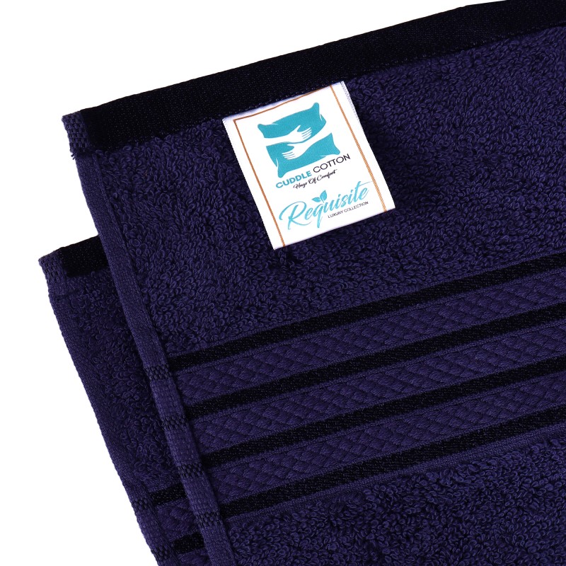 Cuddle Cotton Requisite 100% Cotton Bath Towel, 400 GSM, 70 cm x 147 cm, sapphire Blue