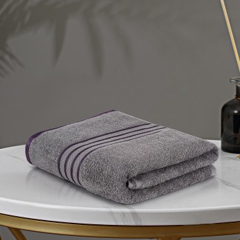 Cuddle Cotton Requisite 100% Cotton Bath Towel, 400 GSM, 70 cm x 147 cm, Sleek Grey