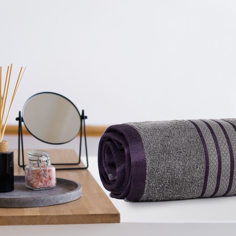 Cuddle Cotton Requisite 100% Cotton Bath Towel, 400 GSM, 70 cm x 147 cm, Sleek Grey Cuddle Cotton Requisite 100% Cotton Bath Towel, 400 GSM, 70 cm x 147 cm, Sleek Grey