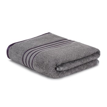 Requisite 100% Cotton Bath Towel, 400 GSM, Ultra Soft, Highly Absorbent, Quick Dry, Plush & Durable (70 x 147) cm Gym Towel Bath Towel for Men & Women Sleek Grey Pack of 1