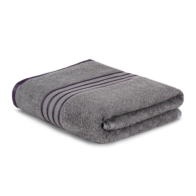 Requisite 100% Cotton Bath Towel, 400 GSM, Ultra Soft, Highly Absorbent, Quick Dry, Plush & Durable (70 x 147) cm Gym Towel Bath Towel for Men & Women Sleek Grey Pack of 1