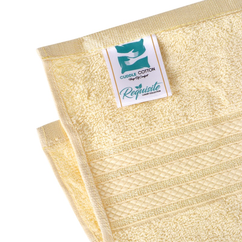 Cuddle Cotton Requisite 100% Cotton Bath Towel, 400 GSM, 70 cm x 147 cm, Sunshine Yellow Cuddle Cotton Requisite 100% Cotton Bath Towel, 400 GSM, 70 cm x 147 cm, Sunshine Yellow