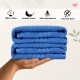 Cuddle Cotton Requisite Hand Towel Set of 2, 40 cm x 60 cm, 400 GSM, Azure Blue 100% Cotton Cuddle Cotton Requisite Hand Towel Set of 2, 40 cm x 60 cm, 400 GSM, Azure Blue 100% Cotton