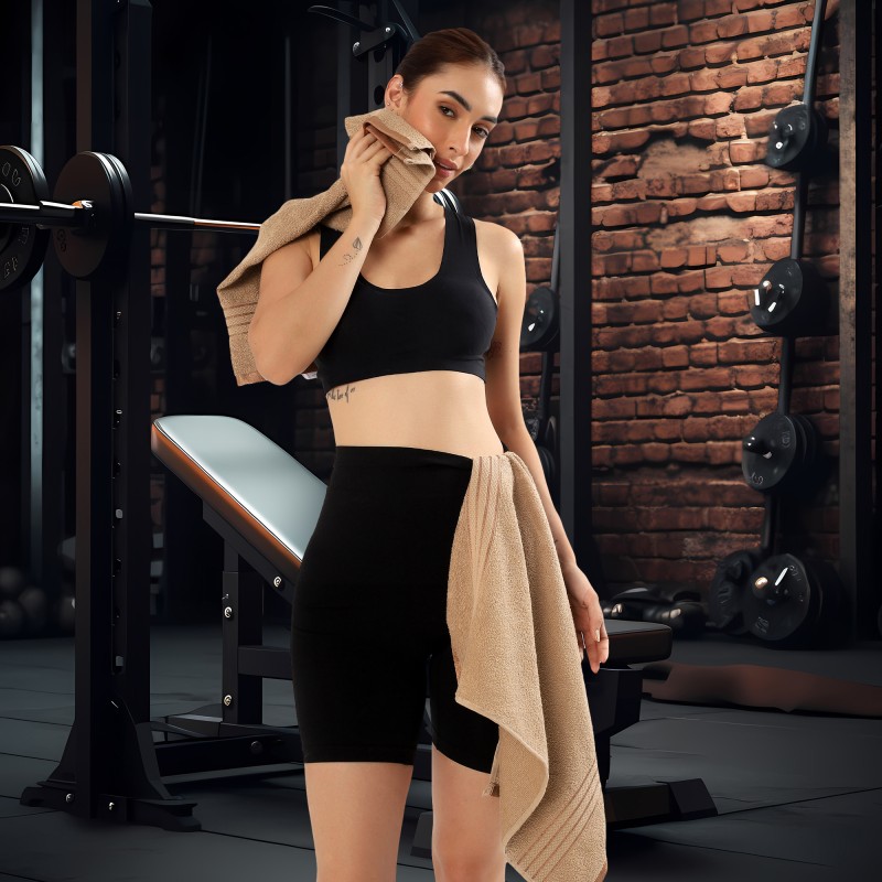 Cuddle Cotton Requisite Hand Towel Set of 2, 40 cm x 60 cm, 400 GSM, Beige Brown 100% Cotton Cuddle Cotton Requisite Hand Towel Set of 2, 40 cm x 60 cm, 400 GSM, Beige Brown 100% Cotton