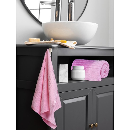 Cuddle Cotton Requisite Hand Towel Set of 2, 40 cm x 60 cm, 400 GSM, Blush Pink 100% Cotton Cuddle Cotton Requisite Hand Towel Set of 2, 40 cm x 60 cm, 400 GSM, Blush Pink 100% Cotton