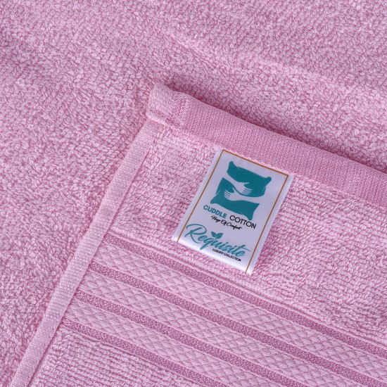 Cuddle Cotton Requisite Hand Towel Set of 2, 40 cm x 60 cm, 400 GSM, Blush Pink 100% Cotton