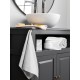Cuddle Cotton Requisite Hand Towel Set of 2, 40 cm x 60 cm, 400 GSM, Opal White 100% Cotton Cuddle Cotton Requisite Hand Towel Set of 2, 40 cm x 60 cm, 400 GSM, Opal White 100% Cotton