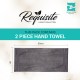 Cuddle Cotton Requisite Hand Towel Set of 2, 40 cm x 60 cm, 400 GSM, Sleek Grey 100% Cotton