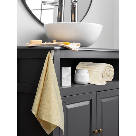 Cuddle Cotton Requisite Hand Towel Set of 2, 40 cm x 60 cm, 400 GSM, Sunshine Yellow 100% Cotton Cuddle Cotton Requisite Hand Towel Set of 2, 40 cm x 60 cm, 400 GSM, Sunshine Yellow 100% Cotton